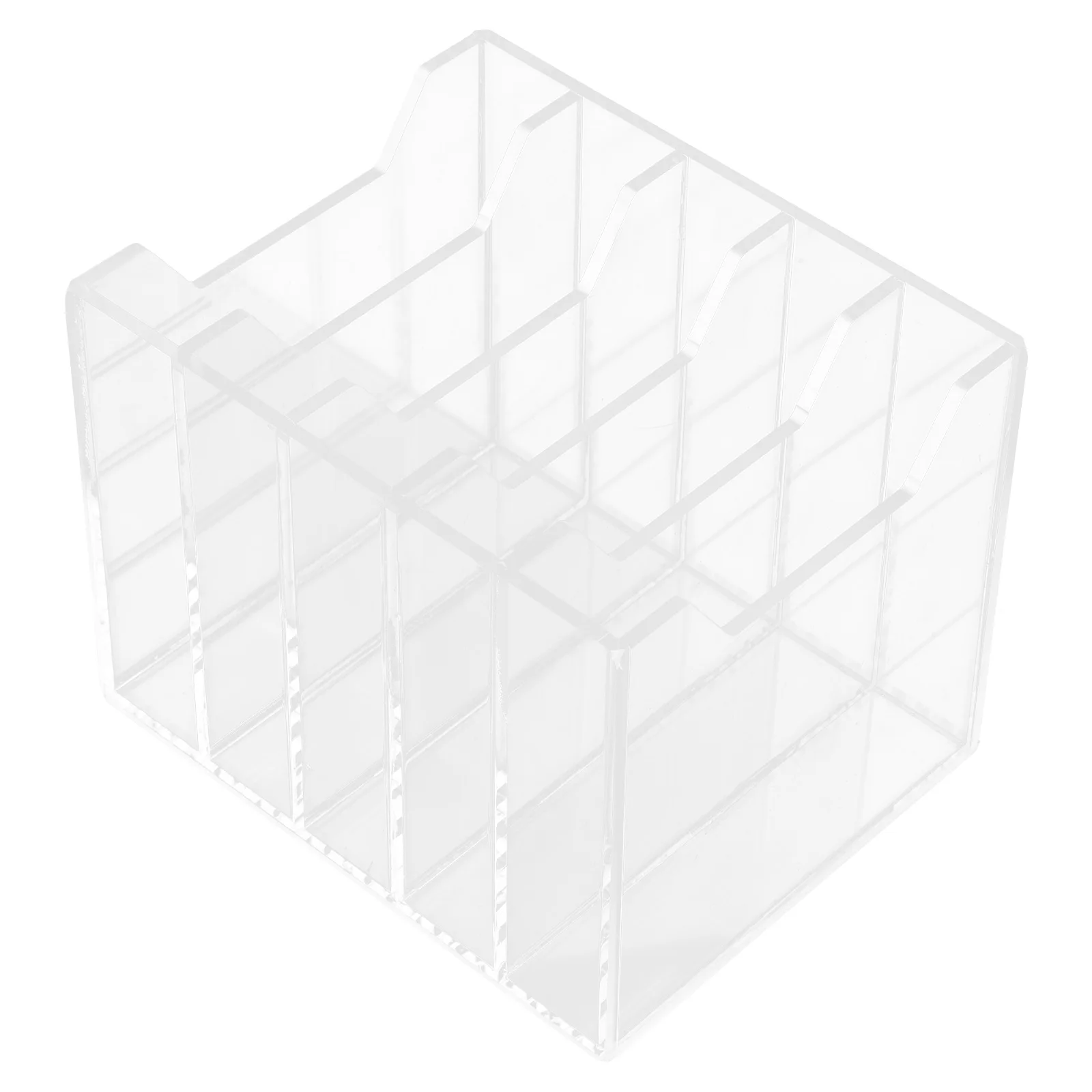

1PC Mobile Phone Storage Box 5 Section Acrylic ganizer Transparent Holder for Office School Meeting Room Table Accessories