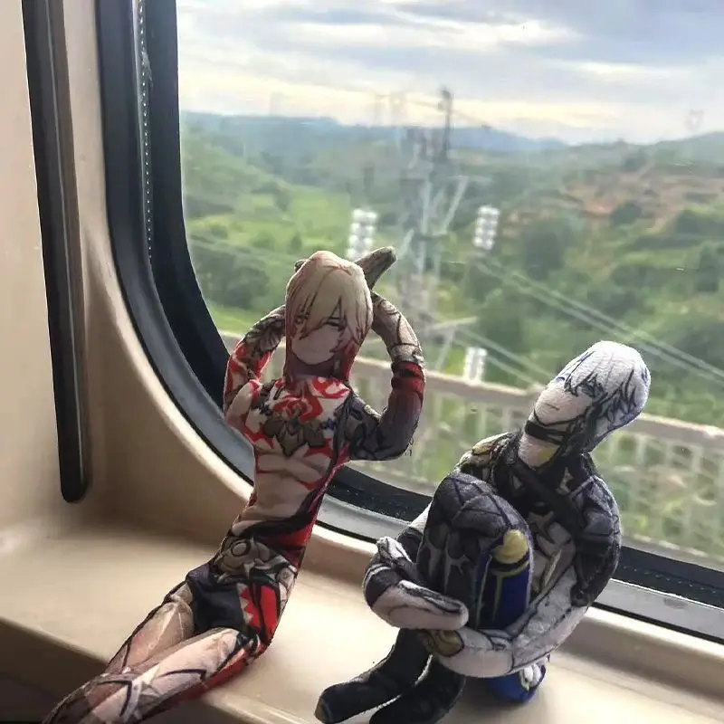 28 سنتيمتر سلك هونكاي: ستار السكك الحديدية Anaxa أفخم دمية مرنة الحديد مجردة الشكل Mydei ألعاب من نسيج مخملي محشوة دمية الأحد Phainon هدية عيد الميلاد