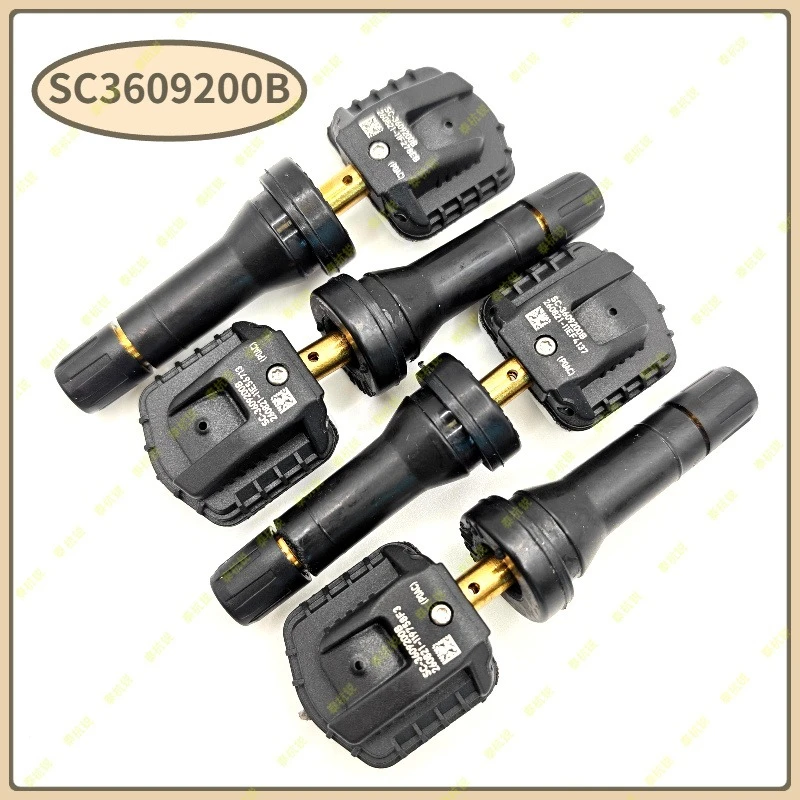 SC3609200B 4pcs 433MHz  TPMS Tire Pressure Monitor System For BYD Song Plus Dolphin Han EV Tang DM Qin Plus EV S2 Surui E9 F3
