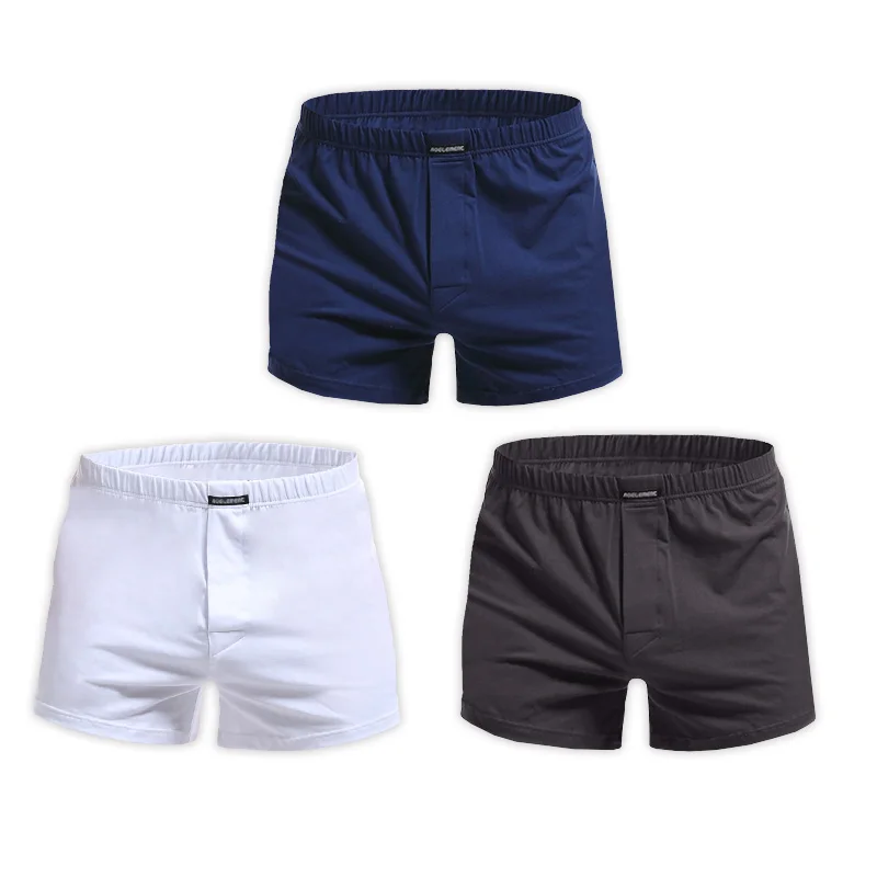 Pantalones de flecha de 3 piezas, ropa interior para hombre, boxers para hombre, pantalones de pijama, pantalones cortos sueltos cómodos y agradables para la piel para el hogar