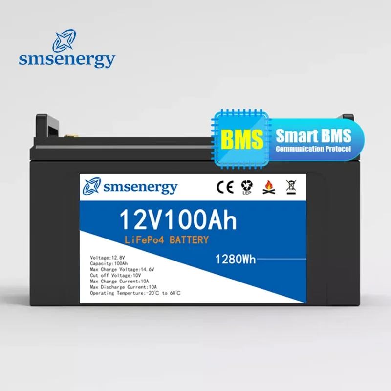 Lithium Ion Lipo4 Battery Pack 12V 12Ah 38Ah 80Ah 100Ah 200Ah  Lifepo4 Battery With Bms 1200wh  For Solar Storage System