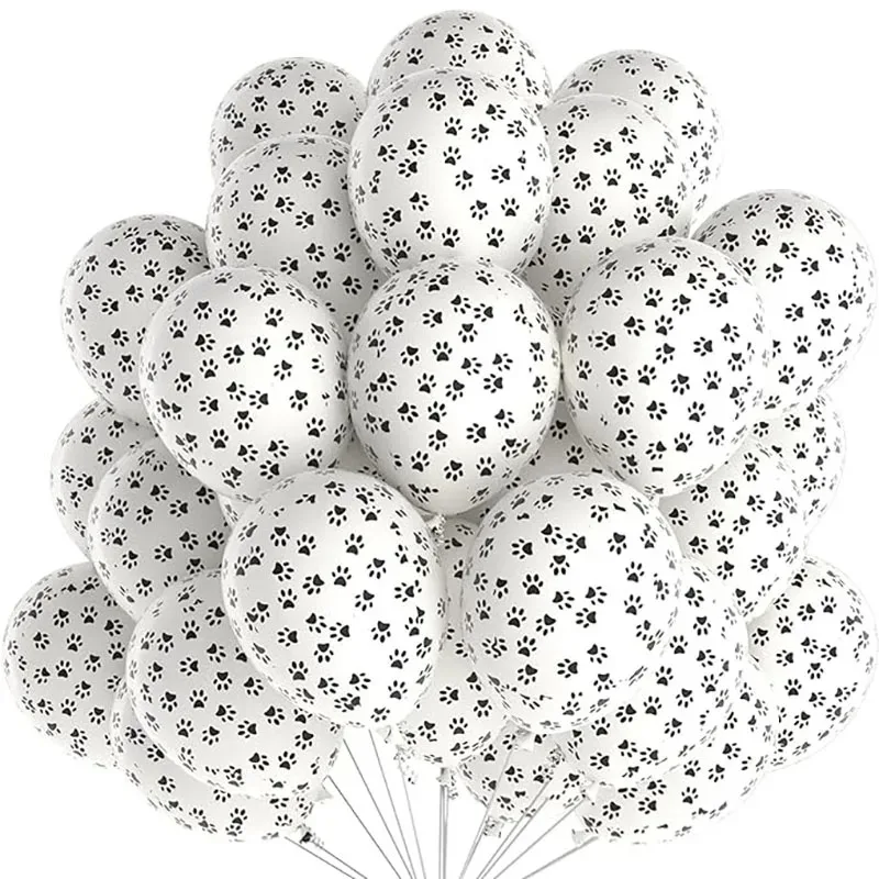 10/20 Stück 12 Zoll Hundepfoten Drucken Party Luftballons Kinder 1. Geburtstag Dekor Babyparty Bälle Party Spielzeug Dekoration Geschenk Helium Globos