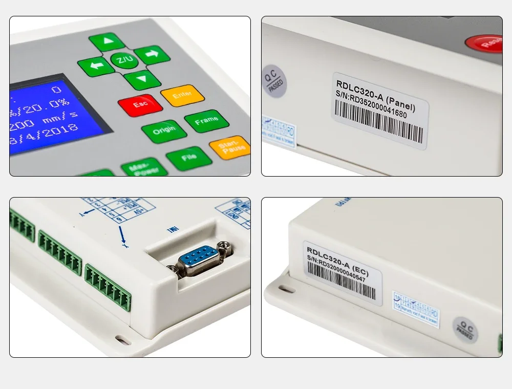 وحدة تحكم Ruida RD RDLC320-A Co2 La ser DSP لآلة النقش والقطع Las er RD320 320