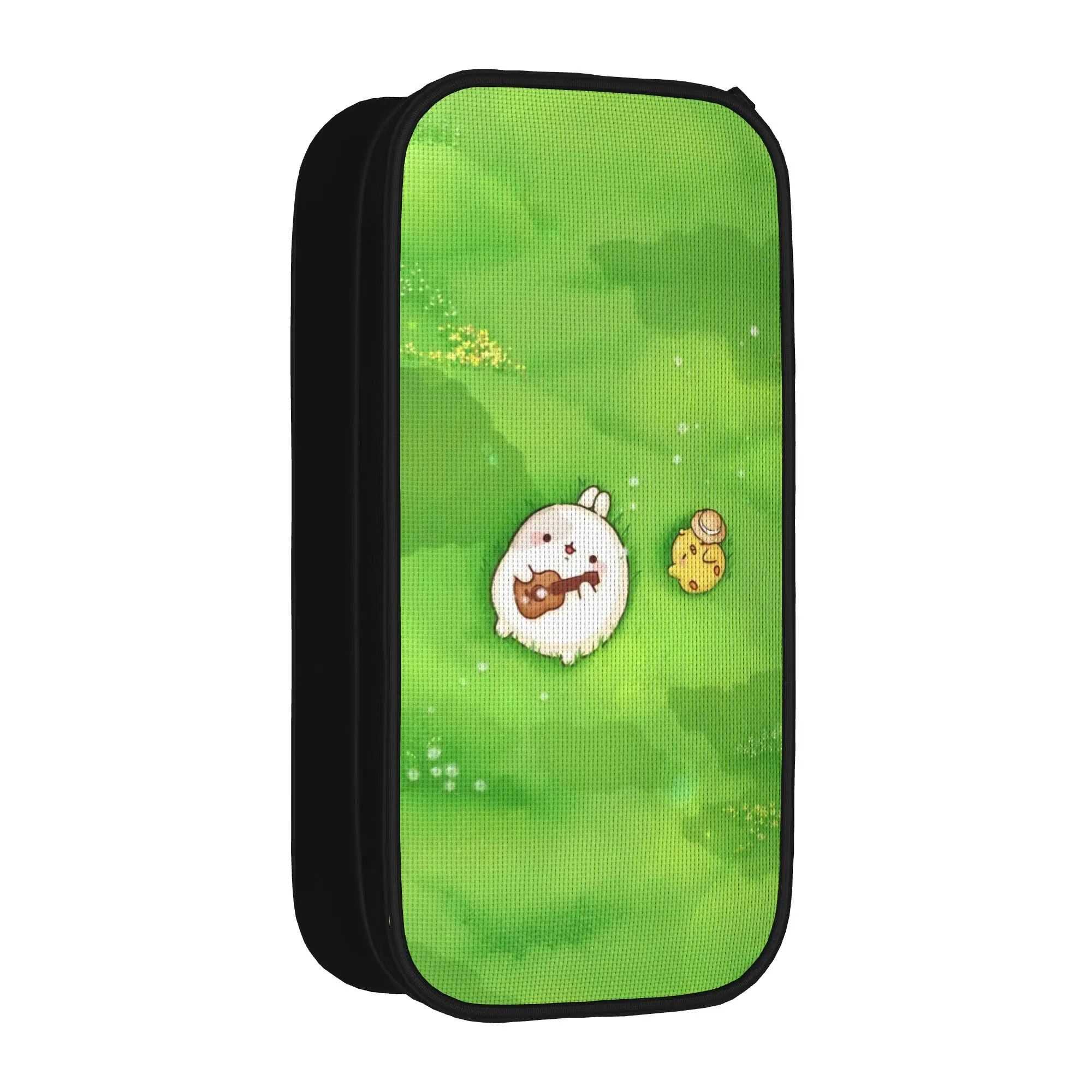 Cartoon M-Molangs Pencil Cases  Pen Bag Student Big Capacity Office Cosmetic Pencilcases