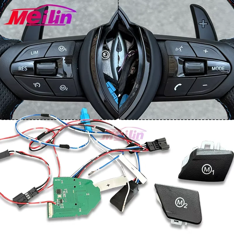 Geeignet für BMW 1 2 3 4 5 Serie Lenkrad-Upgrade M1 M2 Taste Sportmodus Steuertaste Motherboard Autoteile