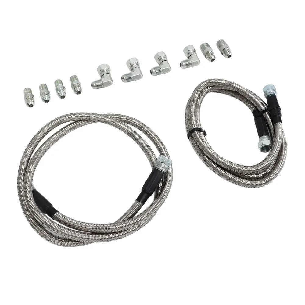 

ransmission Cooler Hose Metal Cooling Lines Fitting Kit