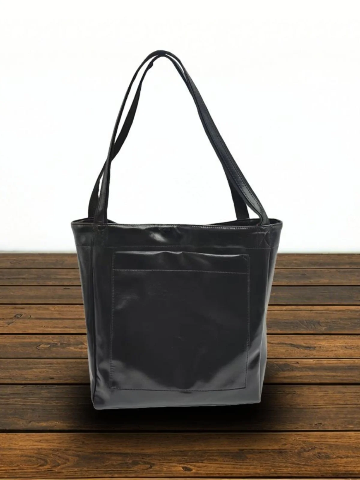 กระเป๋าโท้ททรงเรโทรขนาดใหญ่ กระเป๋าสะพายไหล่ผู้หญิงอเนกประสงค์ กระเป๋าหนัง PU นุ่มทันสมัย สะพายข้างลำลอง สายเดี่ยว