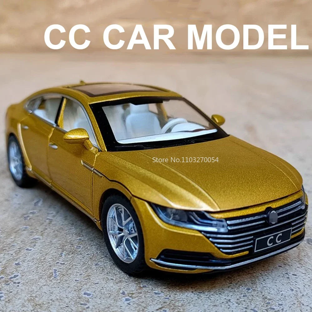 1/32 CC Alloy Car Model Toy With Sound Light Pull Back Function Simulation Diecast Vehicles Series Ornaments For Child Boys Toys