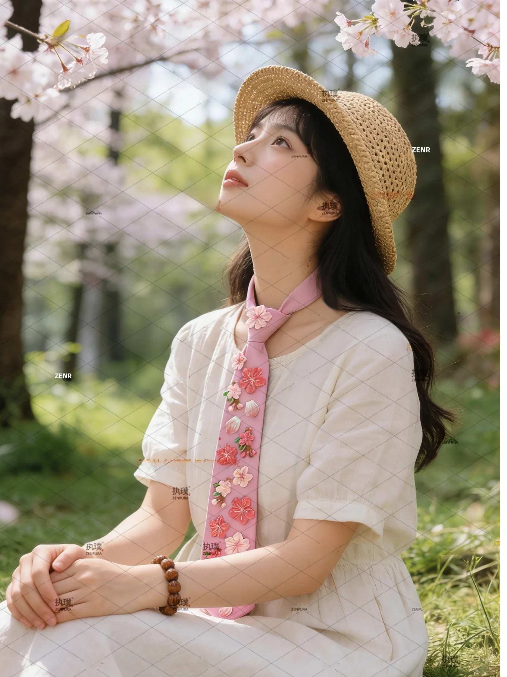 original-pink-floral-3d-tie-sweet-lolita-orm-design-no-tie-needed-jk-orm-netie-korean-sle-average-width-bow-tie