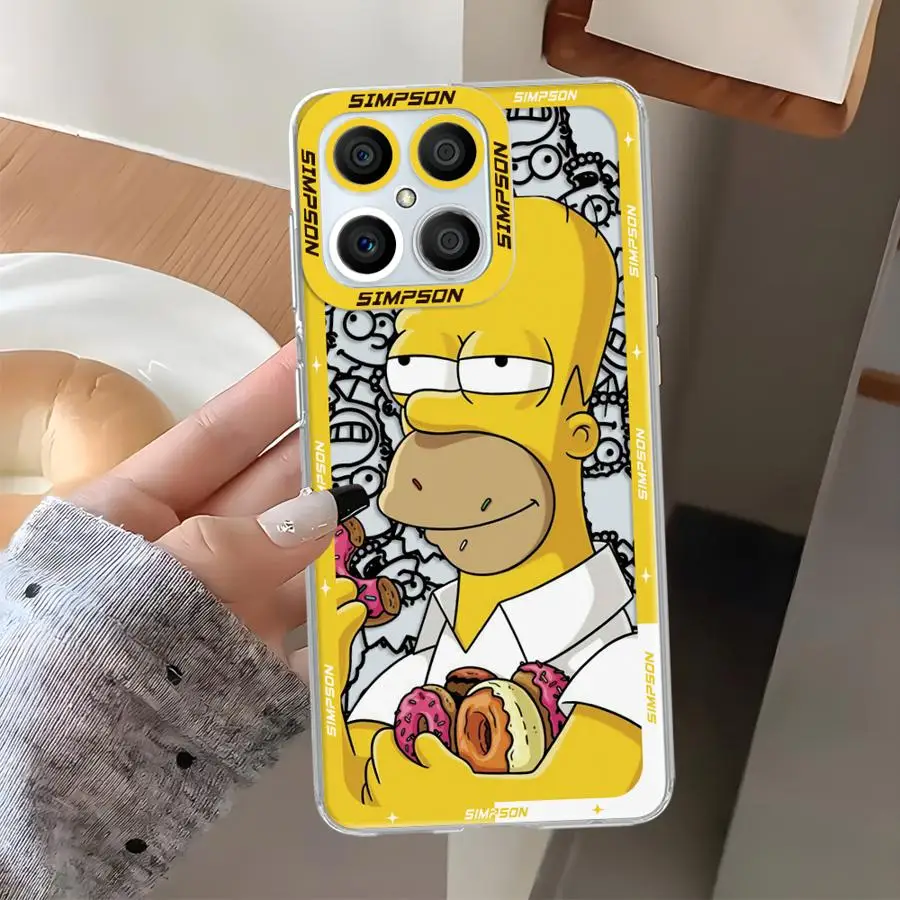 حافظة هاتف شفافة ناعمة لهاتف Honor X9b X7b X9a X8b Y9 Prime 2019 90 Lite Simpson Dad #3