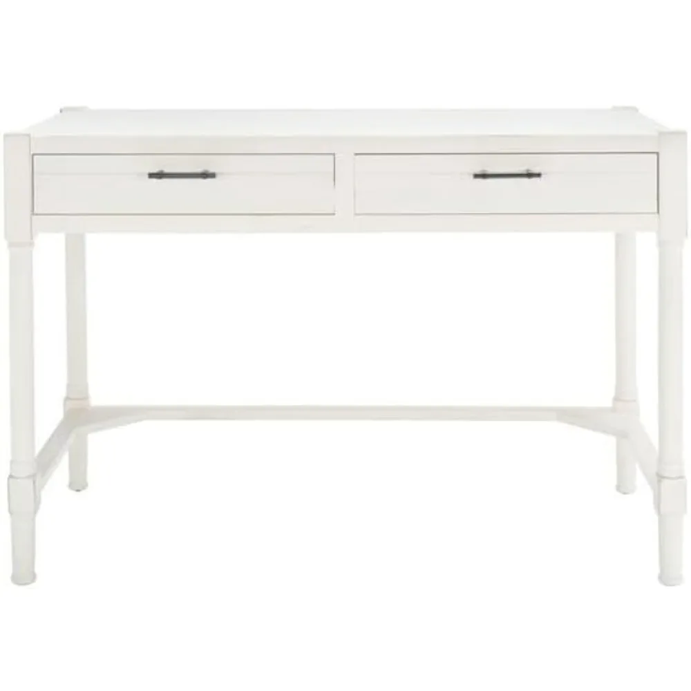 

Home Series Outdated White Double Drawer Writing Desk
