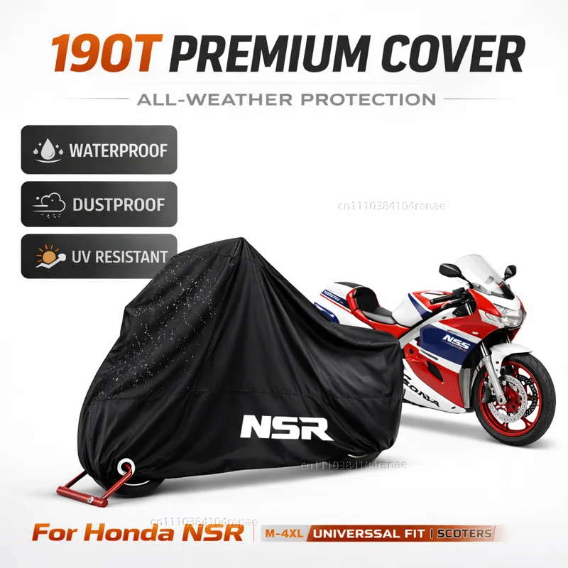 

For Honda NSR125 NSR 125 250 1988 1994 1993 1992 1991 1990 1989 Motorcycle Cover Waterproof Dustproof UV Protection All Season