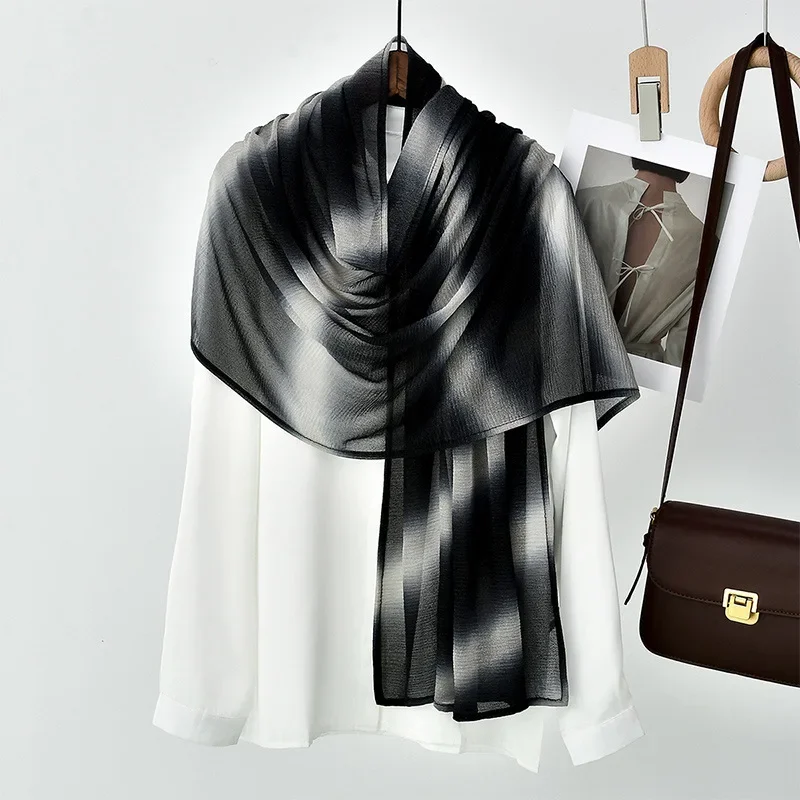 

Fashion Gradual Color Long Scarf Muslim Hijab Women Scarves Shawls Wrap Turban Bandanas Headband Bufanda Foulard Turbante Mujer