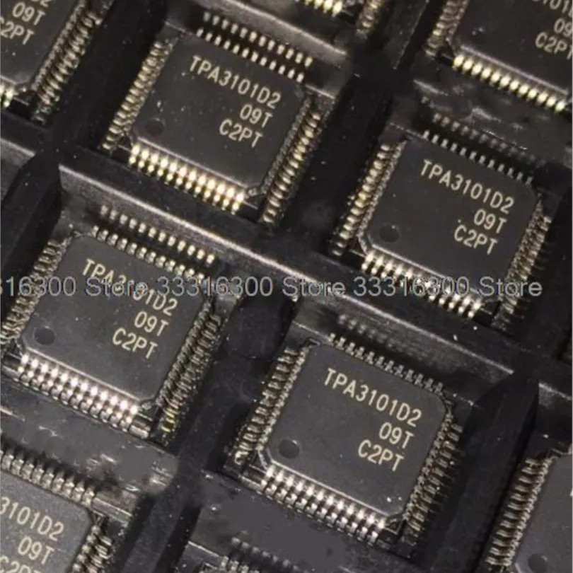 5PCS New TPA3101D2PHPR  TPA3101D2  QFP48  Audio amplifier chip IC