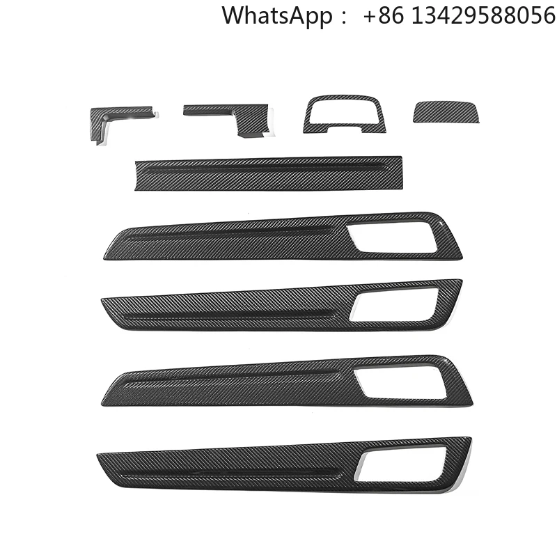 New Carbon Fiber Material Interior Dashboard Panel Trims Paste Type for  Cayenne 9Y0 9YA 2018 and up Models