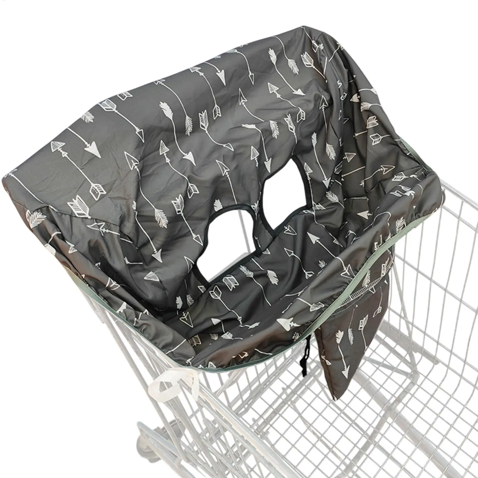 Shopping Cart Cover for Baby Baby Shopping Cart Hammock Machine Washable Shopping Cart Protector for Baby Attached Drawstring