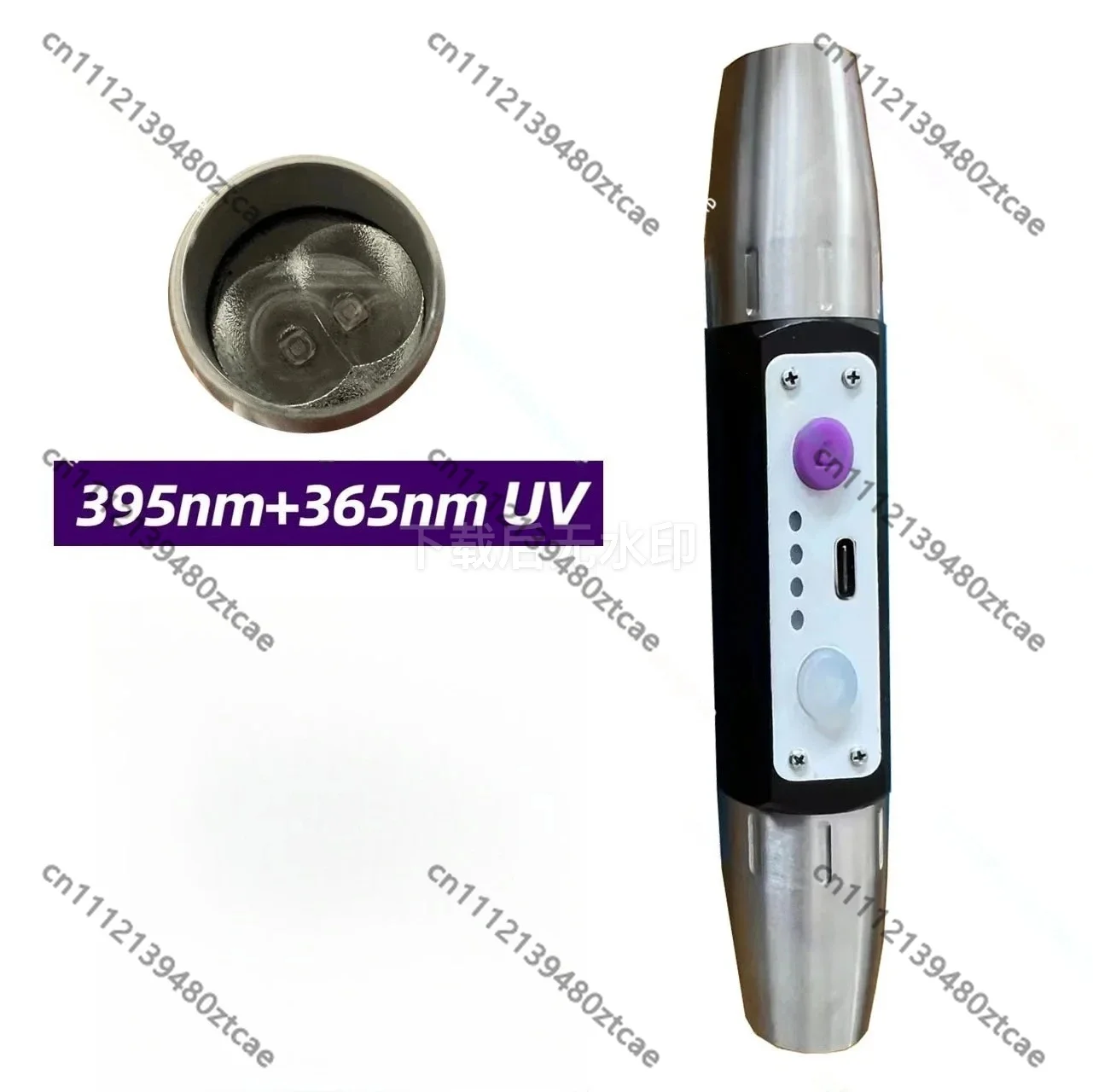 365nm 395nm UV Black Light Flashlight ZWB3 Lamp Long Short Wave Mineral Detection Lamp