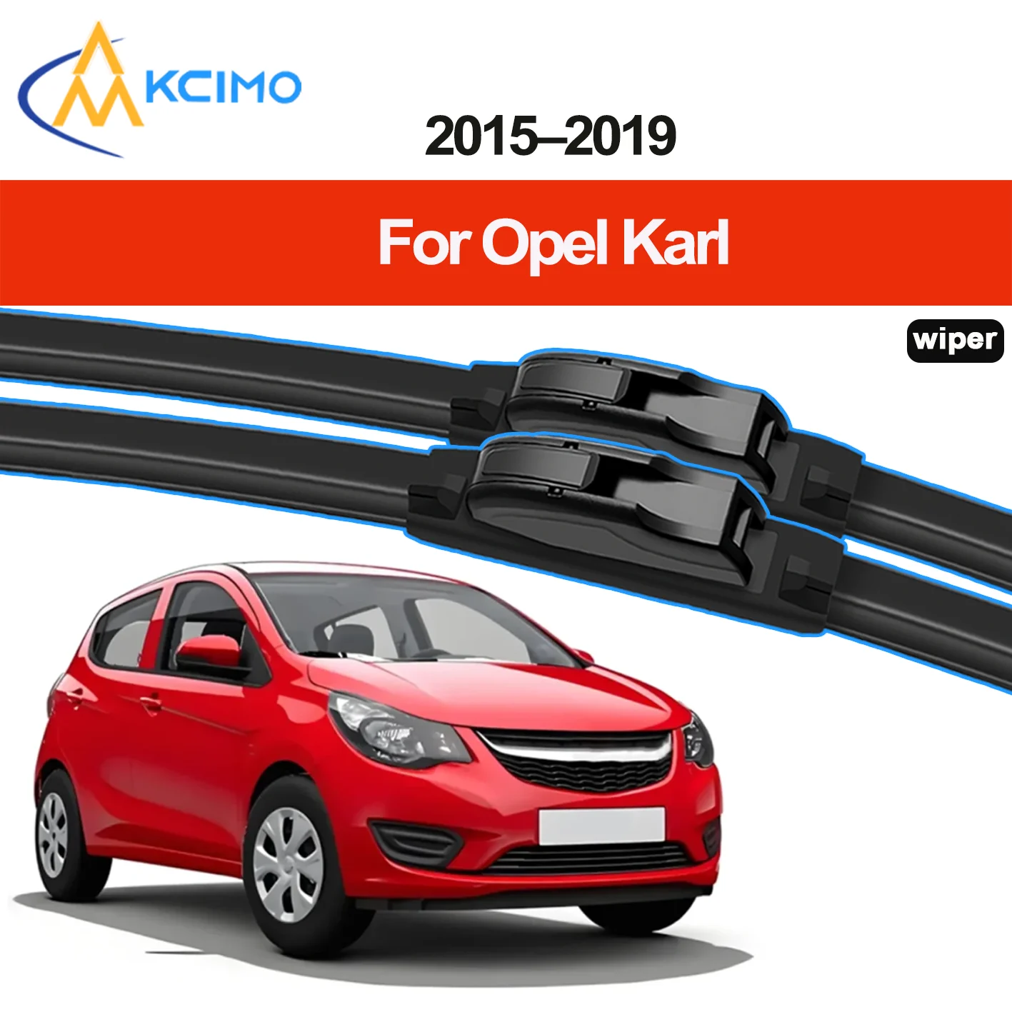 

2pcs Windshield Wiper Blades Suitable for Opel Karl 2015-2019 Vauxhall Viva (UK) Front Windshield Auto Wipers Blade Accessories