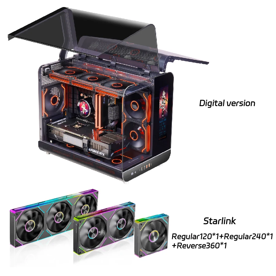 PowerTrain X-GAMERX Phantom Wings LCD Edition ブラック シービュー