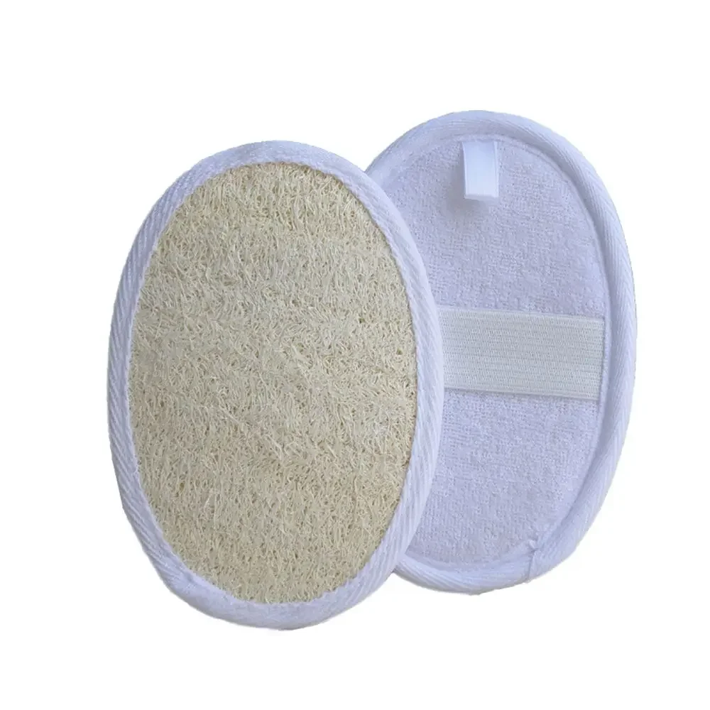 Naturalny Loofah peeling do ciała gąbka złuszczająca do kąpieli miękkie szczotki pod prysznic podkładka czyszcząca złuszczający poduszka pod