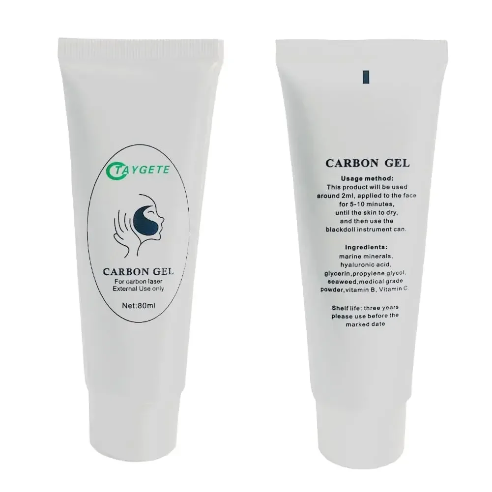 Skin Care 80ML Carbon Peel Cream Gel for Skin Rejuvenation Black Doll,Facial Skin Deep Cleaning with Carbon Gel Nano Activated