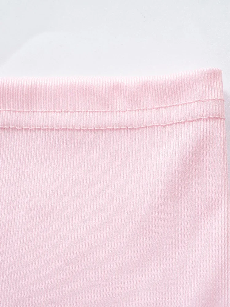 Pink Bodycon Dress For Women Aesthetic Clothes Strapless Sexi Night Dress Hot Club Outfit One Piece Streetwear Vestidos De Mujer