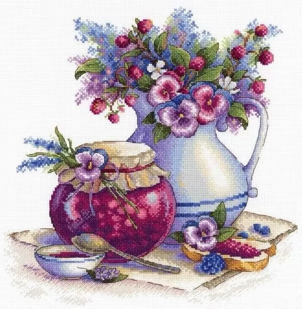 Quality Beautiful Counted Cross Stitch Kits Embroidered Home Decoration -M.P.studio Summer Flowers 39-40