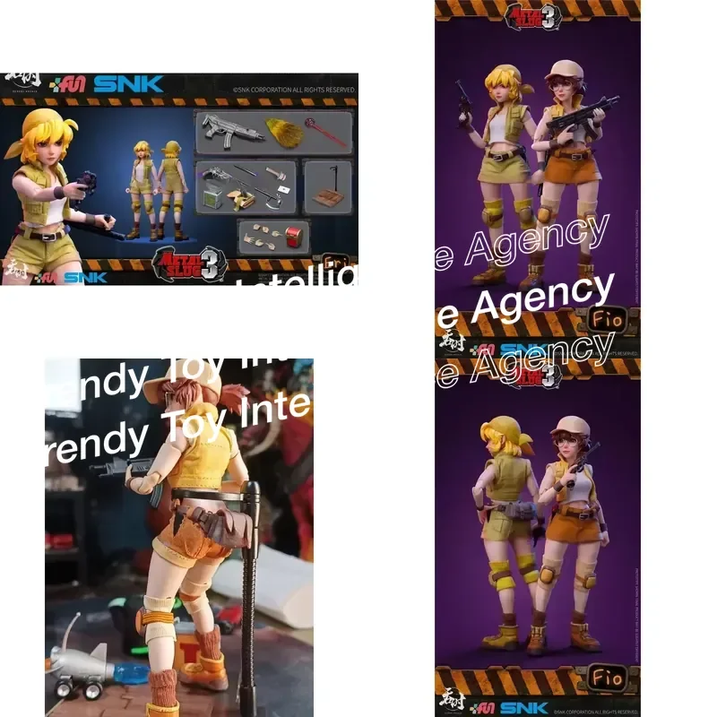 for SNK Metal Slug Action Figure Toy Fior Airi Sisters 1/12 Cloth Collection Gifts for Children in Stock Anime Series