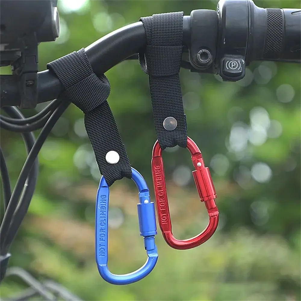 Alloy Multifunctional Carabiner D Shaped U Shaped Punch-Free Carabiner with Lock with Straps Motorcycle Electric Scooter Hook