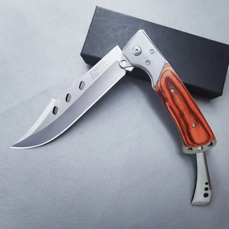 Camping Portable Folding Knife for Men Outdoor Steel Multitool Military Tactical Pocket Knives for Hunting and Fishing