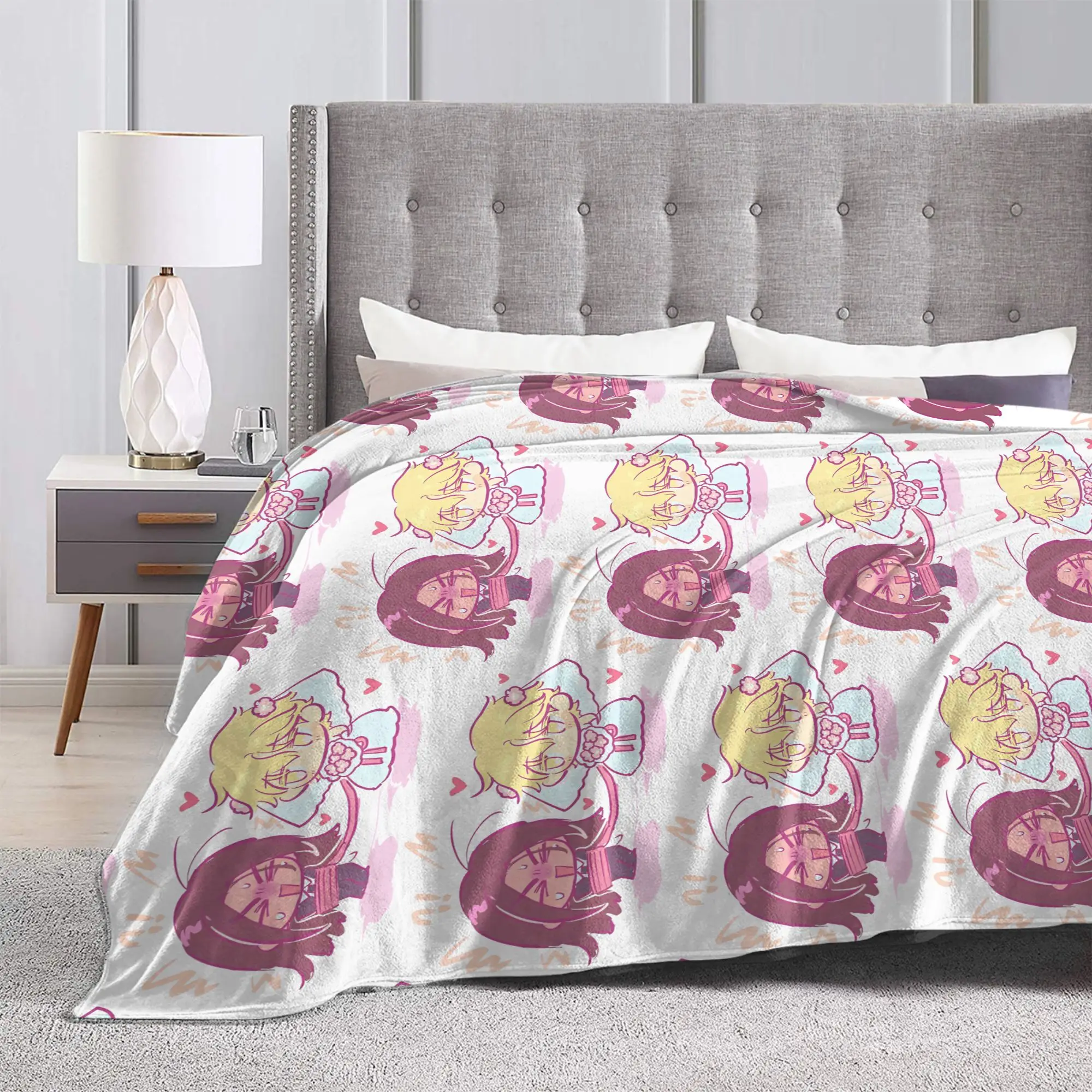Hyuna Luka الفانيلا رمي البطانيات الغريبة المرحلة انمي ياباني بطانية للمنزل السفر سوبر لينة السرير البساط ،