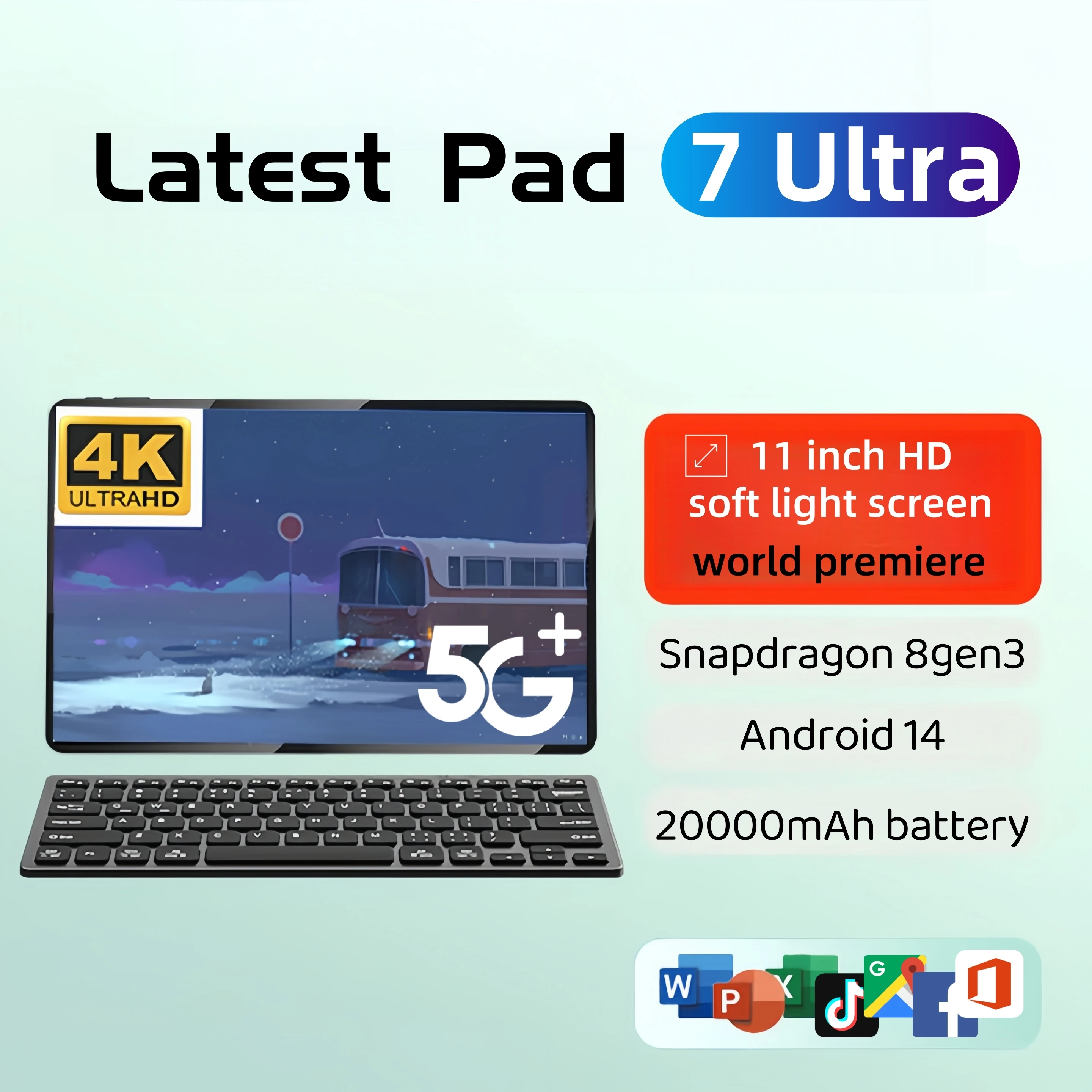 yZ[z2025NV^IWiO[oŃ^ubgPC Pad 7 ProASnapdragon 8gen3ځAAndroid 14 HD 4KA22GB + 2TBAfASIM 5GWIFIΉ