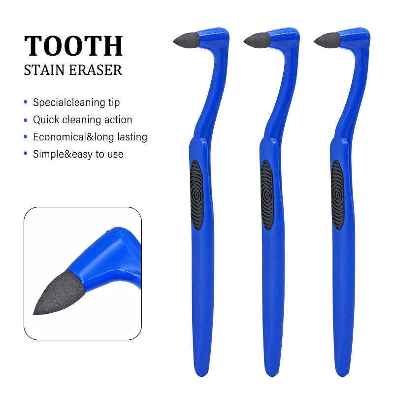 

3pcs Tooth Stain Eraser Dental Orthodontic Sponge Remove Tartar/Tea/ Smoke Stains Oral Care Interdental Brush Teeth Whitening