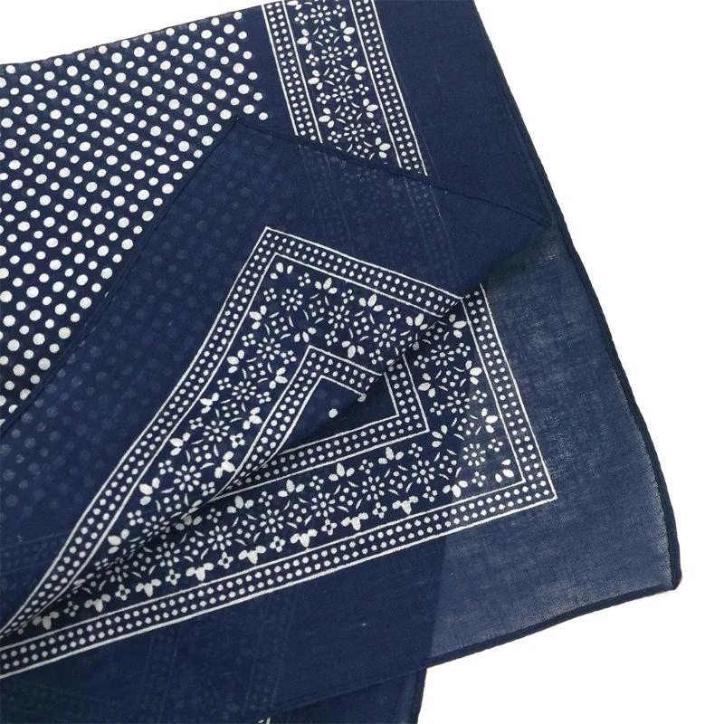 

Bohemian Vintage Polka Dot Floral 50x50CM Unisex Cotton Sport Pocket Square Scar