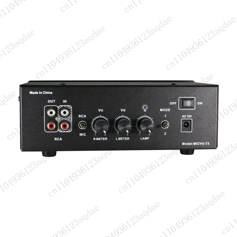 MIC-73 Voice-Activated Square VU Meter Level Meter Finished Unit with Aluminum Alloy Panel, No Wiring Required