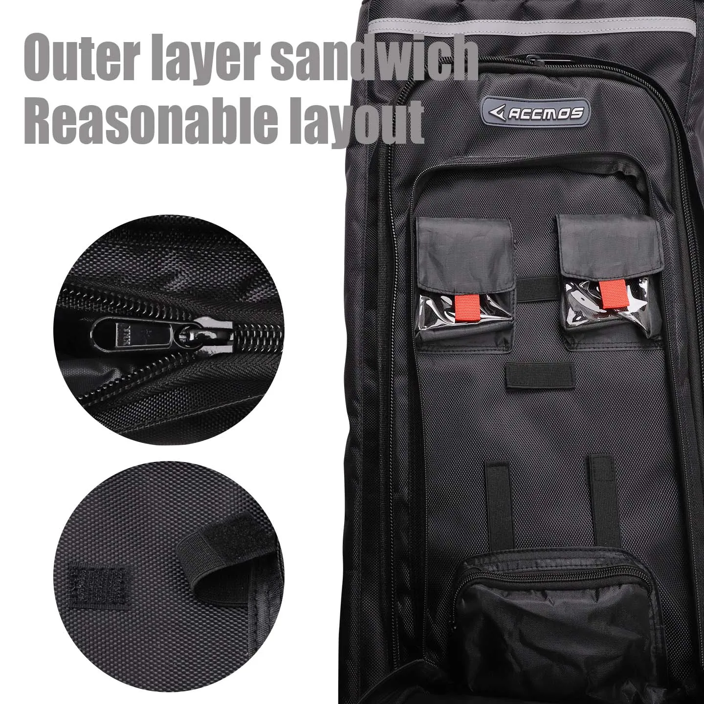 Archery Recurve Bow Bag Portable Backpack Large Capacity Convenient Carrying Case for Outdoor Hunting Shooting Storage Pockets view 4