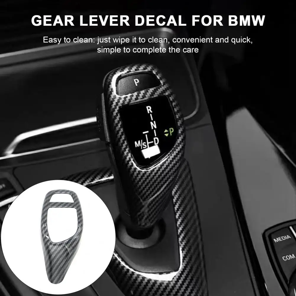 Plastic Material Sticker for Bmw Carbon Fiber Gear Sticker for Bmw 1/3/4/5 Series X3/x5 Anti-aging Gear Lever Trim for Bmw