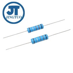 10pcs 3Watts Metal Film Resistors 3W 1.2R 15E 18K 200K 22K 24 27 300K 33 36 39 43 47K 51 56 62 68K 75 82 910K 1R-1M Ohm