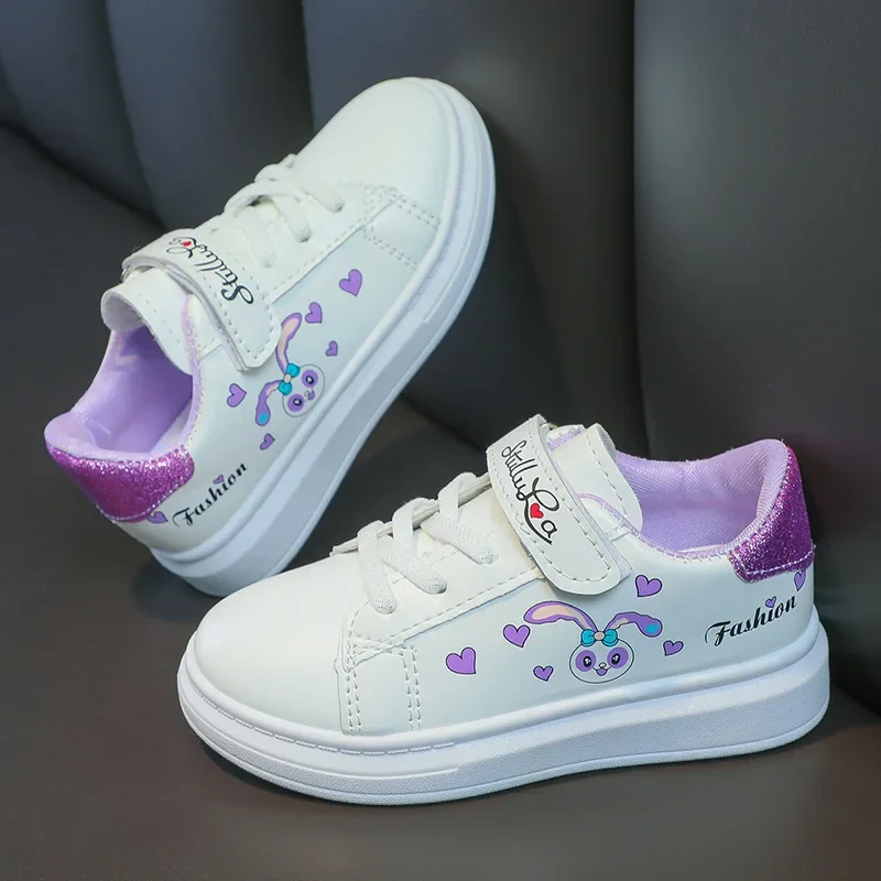 Scarpe da ginnastica alla moda per ragazze Disney scarpe Casual antiscivolo per bambini Cartoon Anime StellaLou scarpe con suole spesse scarpe da