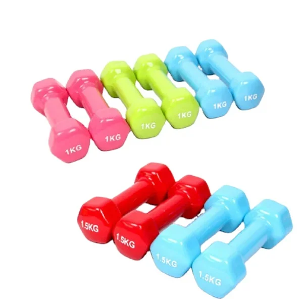 

New Product Weight Dumbbell Set Smooth Dipping In Neoprene Workout Dumbbell PVC Vinyl Dipping Dumbbell