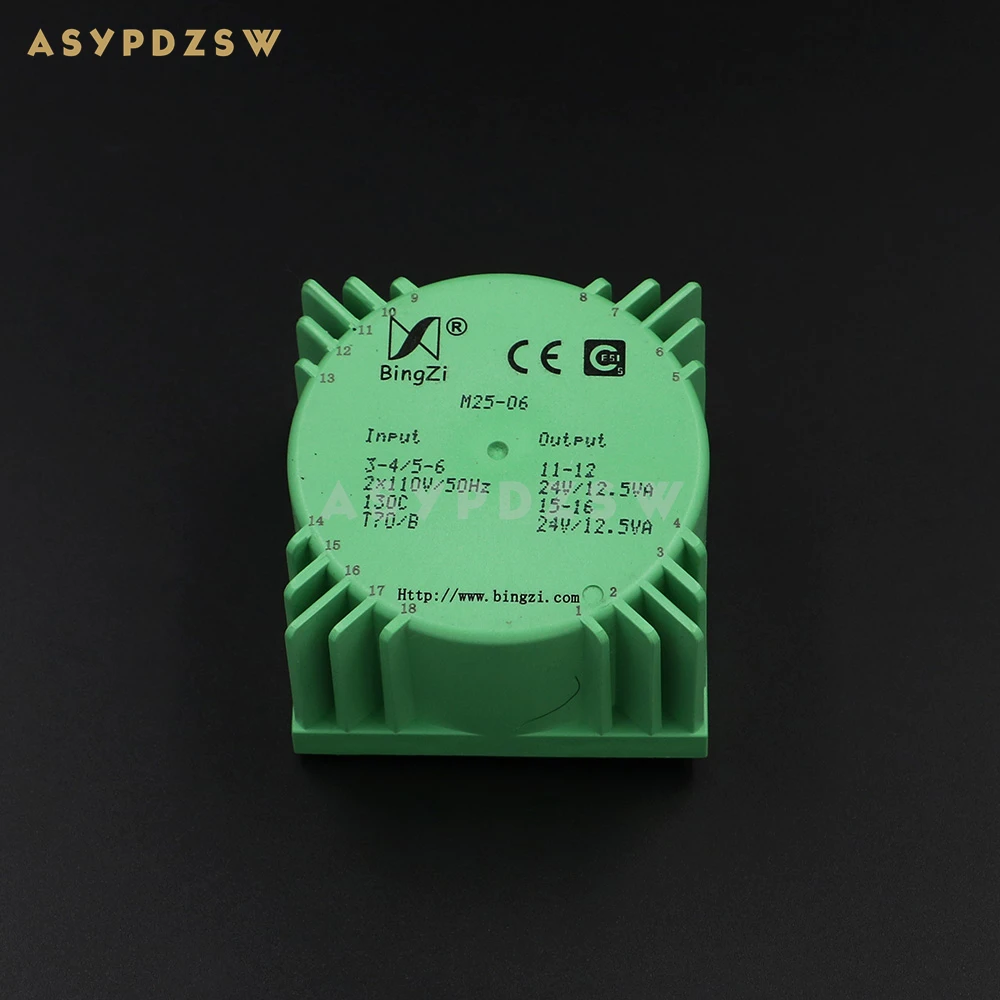 25VA Green Square 25W Sealed toroidal transformers M25-06 Output voltage AC dual 24V(2*24V)