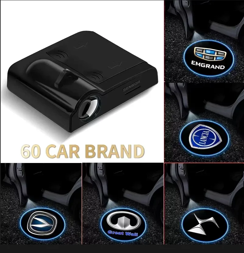 LED باب السيارة العارض أضواء ترحيب عالية الوضوح ل داسيا مرسيدس بنز رينو مازدا أوبل هوندا كيا لادا فيات نيسان RS #1