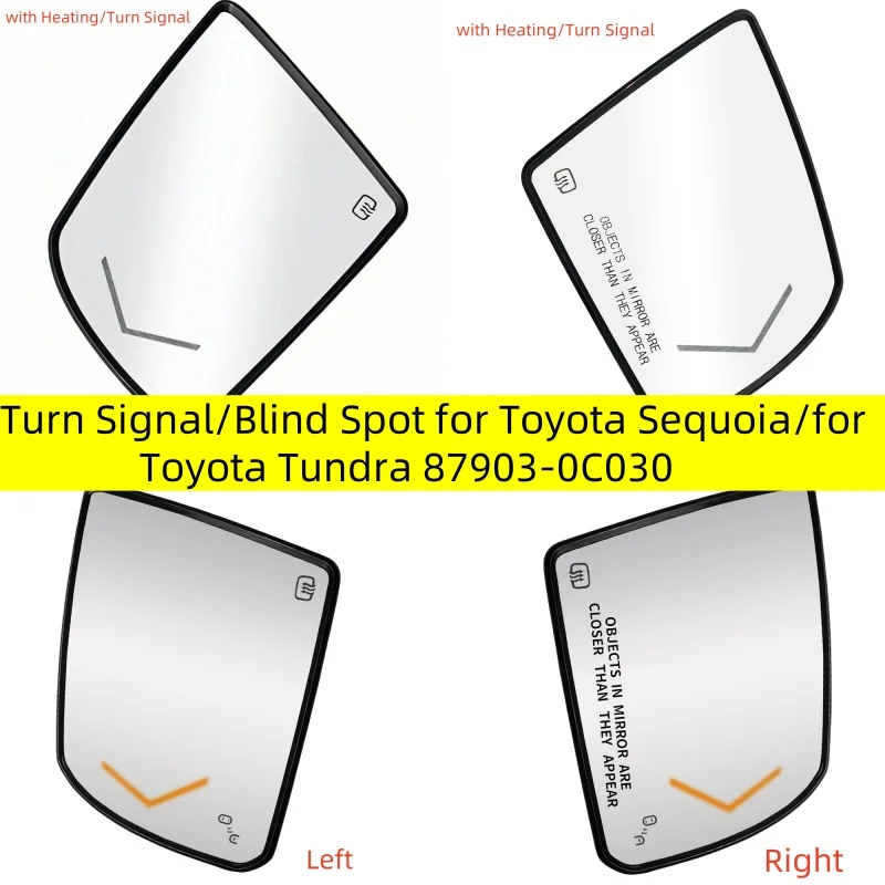 

Left/Right Side Car Rear View Mirror Glass With Heating/ Turn Signal/Blind Spot for Toyota Sequoia/for Toyota Tundra 87903-0C030