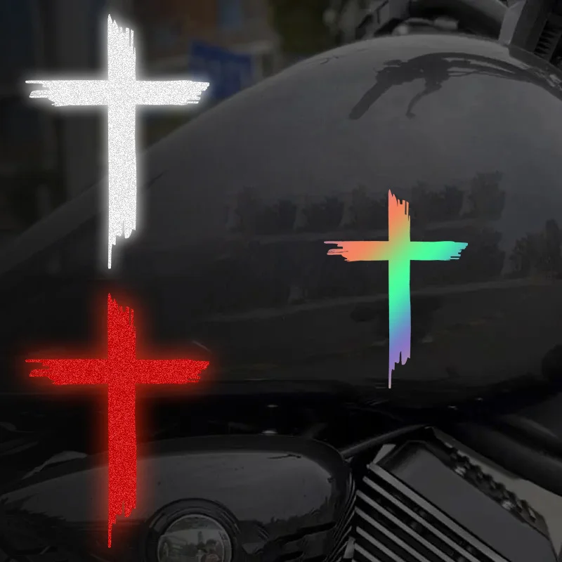 

Classic Cross Motorcycle Stickers 2Pcs Set, Waterproof Vinyl Decal for Helmet Fuel Tank Fairing Motorbike Styling Decor
