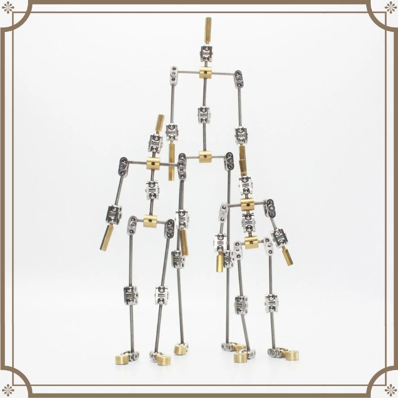 11cm-28cm Standard Stop Motion Armature Metal Skeleton for Animation Character Puppet DIY Making