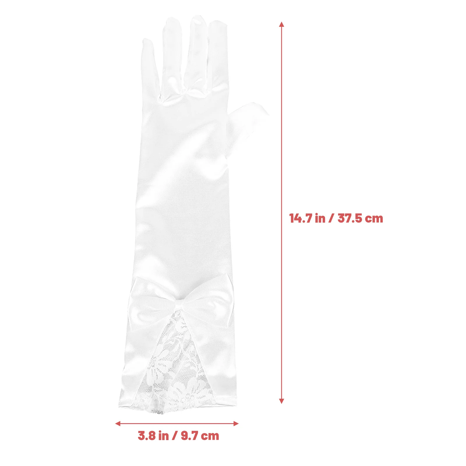 1 Pasang Sarung Tangan Pengantin Aksesori Gaun Pengantin Elegan Renda Panjang untuk Sarung Tangan Pengantin Pesta Prom dan Ulang Tahun