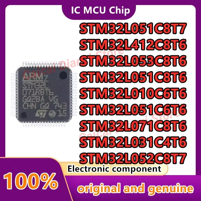 

STM32L010C6T6 STM32L031C4T6 STM32L051C6T6 STM32L 051C8T6 051C8T7 052C6T6 052C8T6 052C8T6 052C8T7 053C8T6 071C8T6 412C8T6 (MCU/MPU/SOC)