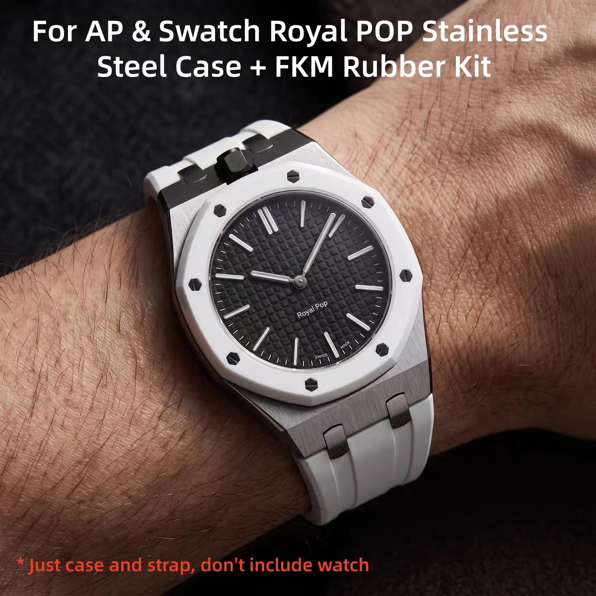 Audemars Piguet Watch Royal Oak - 316L Stainless Steel Case And FKM