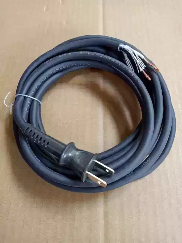 Imported material 2 cores 1.25 square plug cable, power tool extension cable, electric drill angle grinder power cord