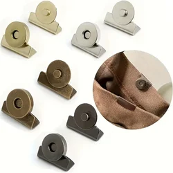 4 Sets Edge Magnetic Buckle Snap Clip Fasteners Clasps Metal Buttons Handbag Purse Wallet Craft Bags Parts Closure Buckle